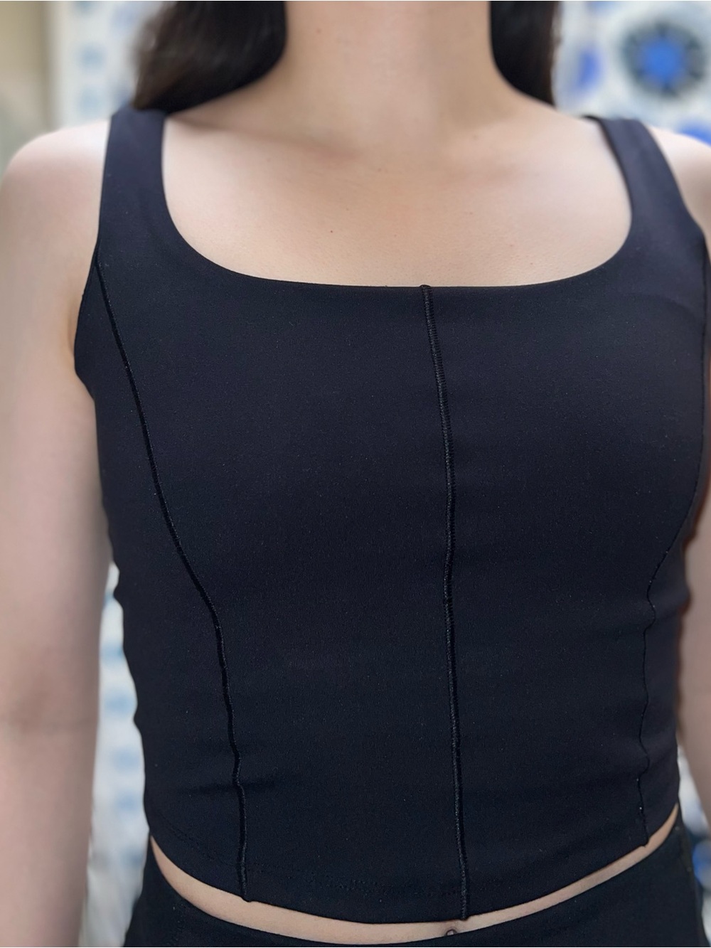 Harmony Balance Black women’s croptop activewear
